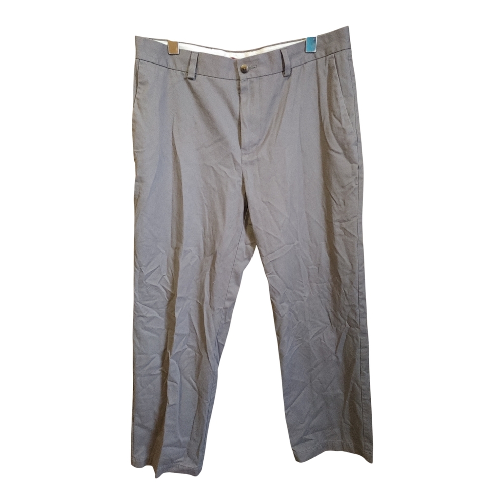Haggar Gray Chinos Full Length